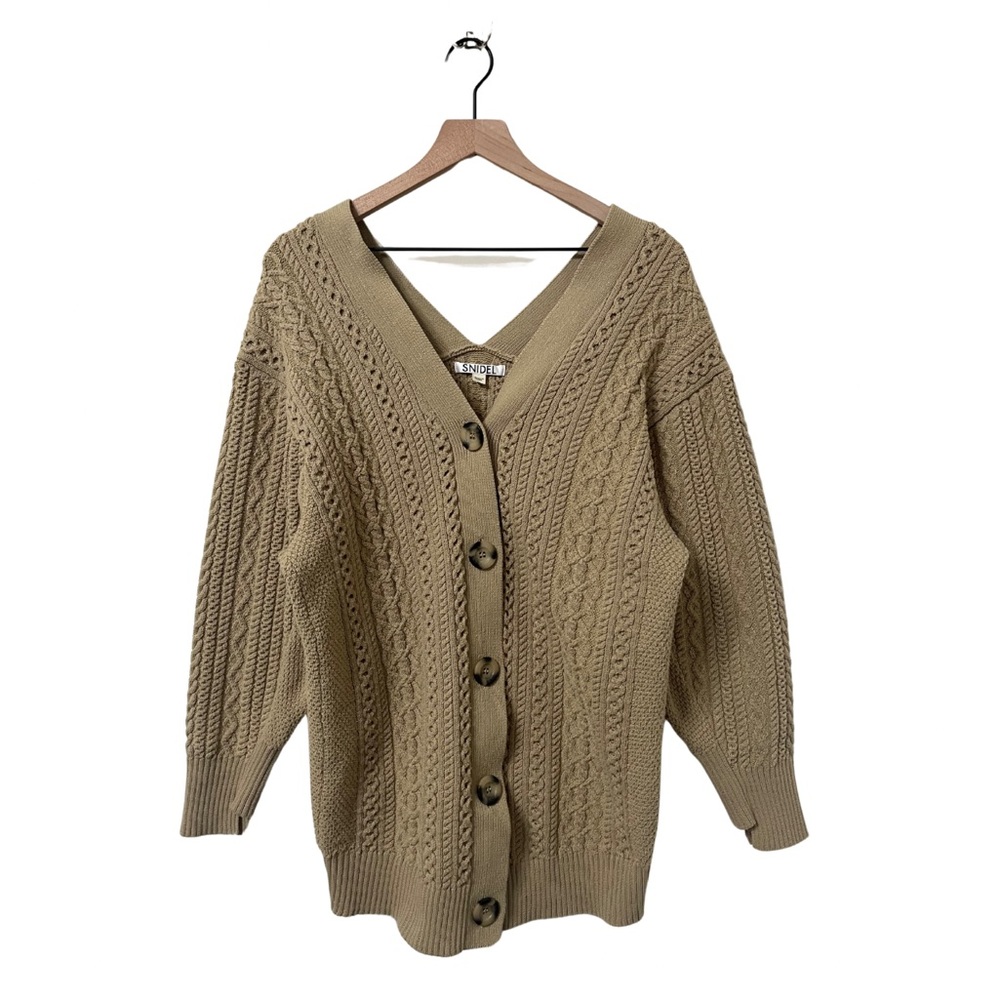 Snidel Tan Relaxed Fit Casual Knit Sweater Size F (Small-Medium)